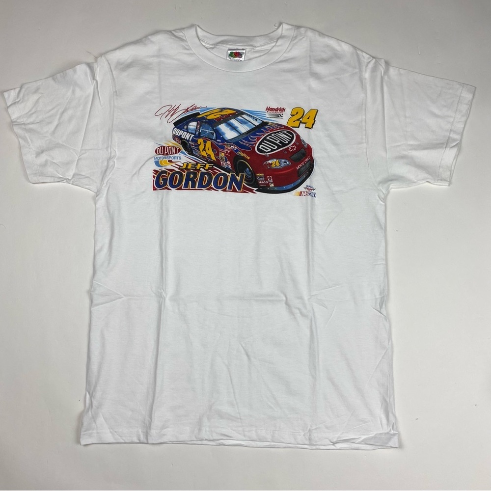 NWOT Vintage Y2K 2000s Jeff Gordon NASCAR T Shirt Mens Large